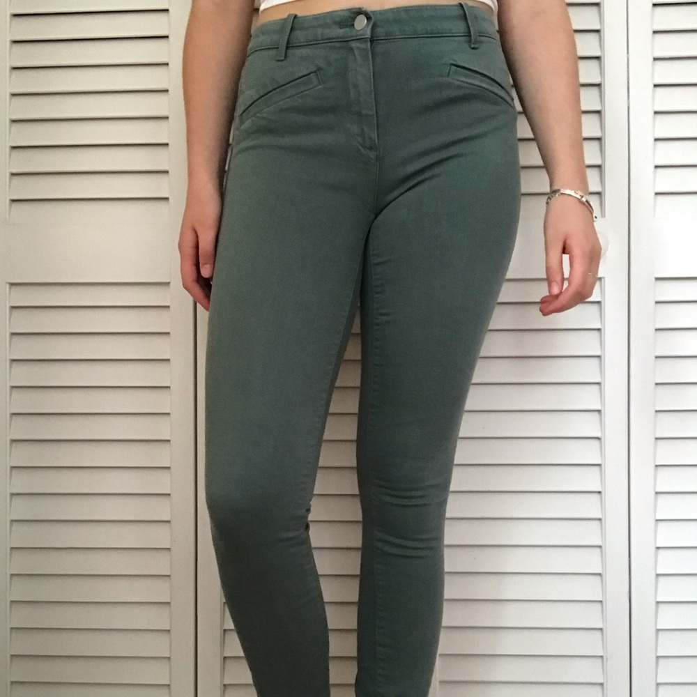 Green Gap chinos